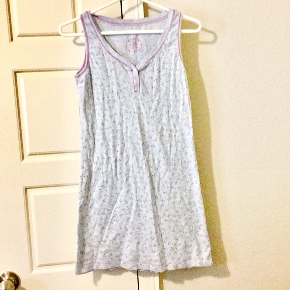 Sleepwalkers floral cotton sleepdress/tank, size S